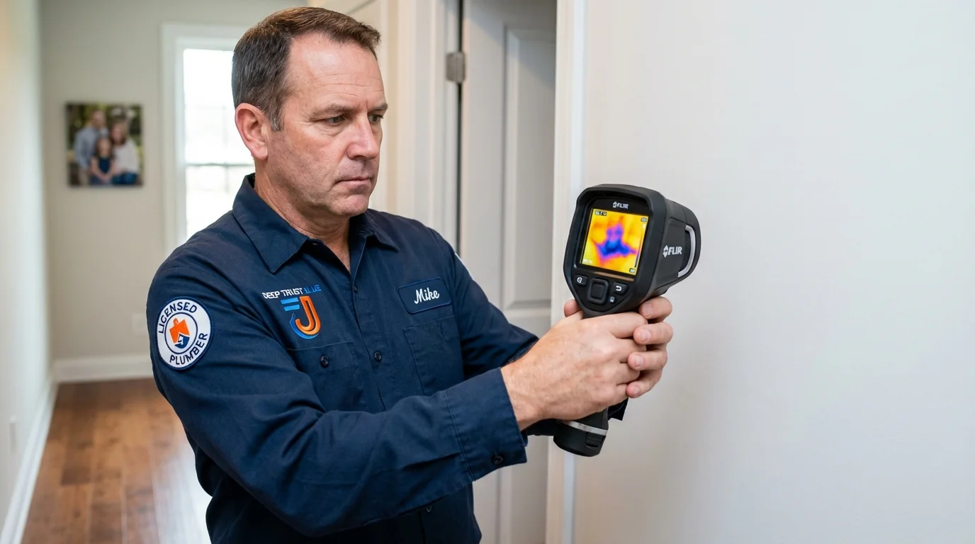 Thermal imaging leak detection by Johns Plumbing LLC in Naperville